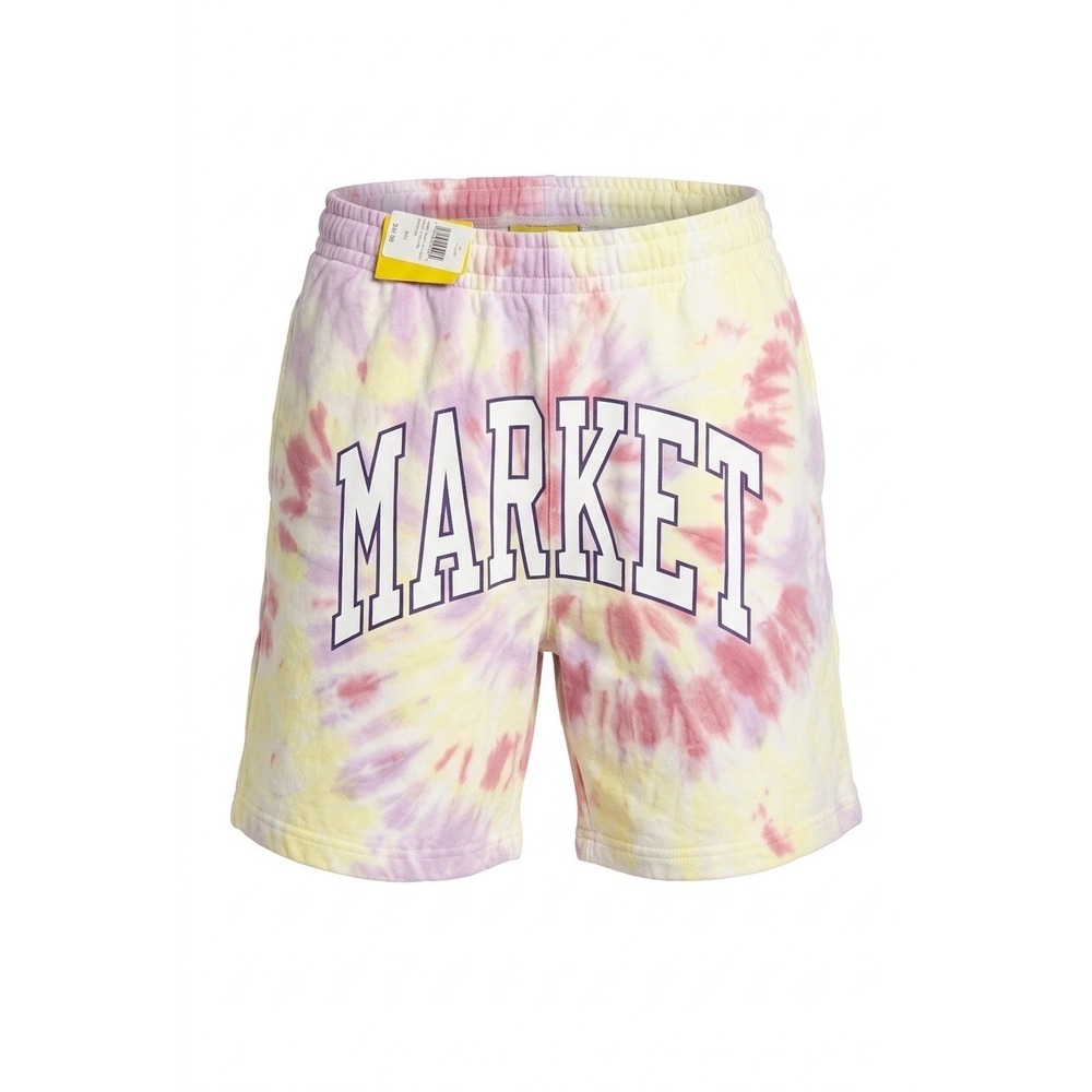 Market Arc Tie Dye Sweat Shorts Mens Large Pink Yellow Purple 395000219 NEW